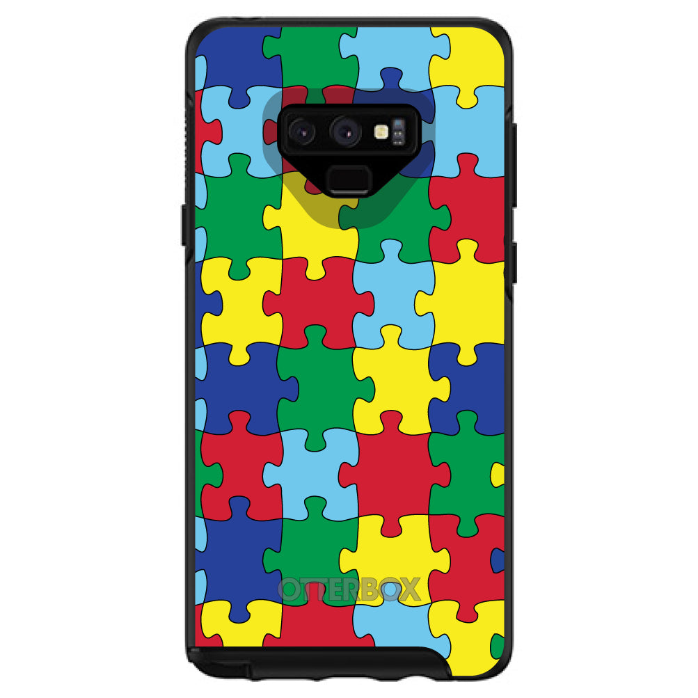 Primary Color Puzzle Pieces Autism OtterBox Symmetry Case for iPhone & Galaxy, view 13