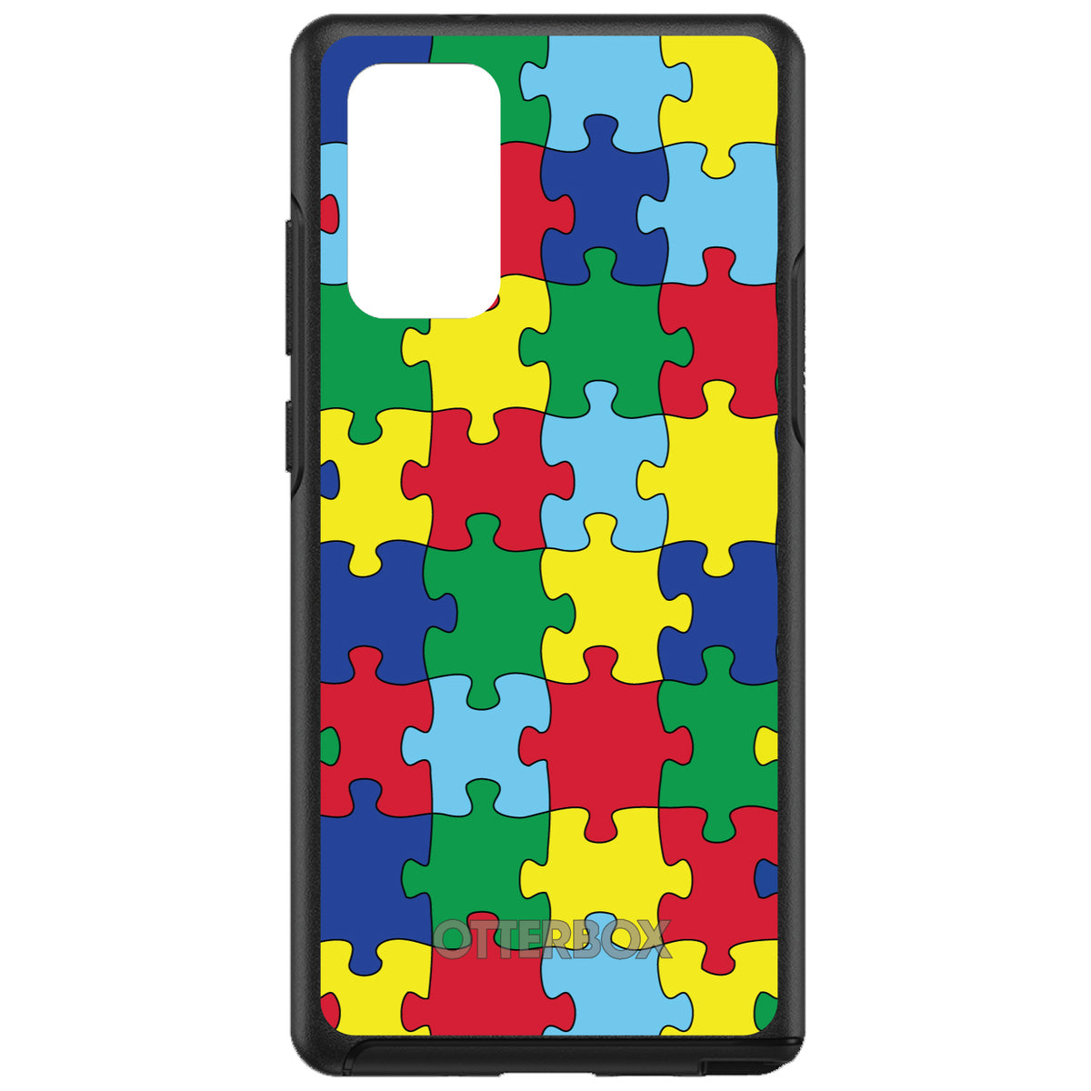 Primary Color Puzzle Pieces Autism OtterBox Symmetry Case for iPhone & Galaxy, view 10