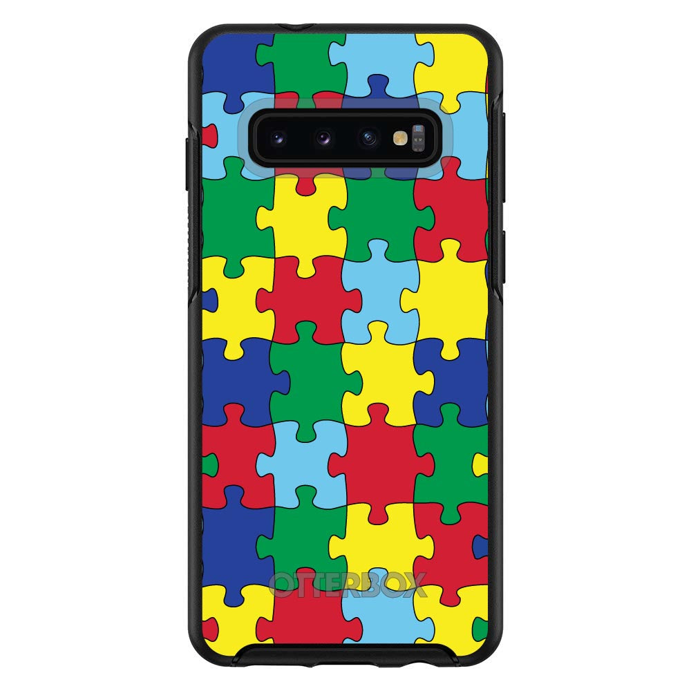 Primary Color Puzzle Pieces Autism OtterBox Symmetry Case for iPhone & Galaxy, view 6