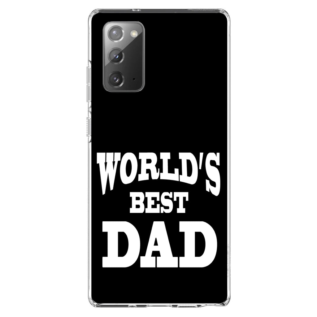 Black White World's Best Dad Clear Shockproof iPhone Case, view 7
