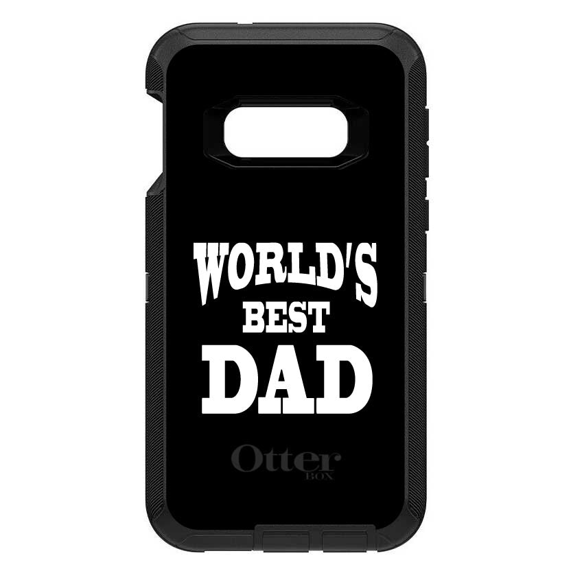 Black White World's Best Dad OtterBox Defender Case for iPhone & Galaxy, view 10