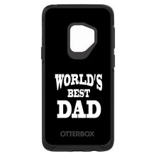 DistinctInk™ OtterBox Symmetry Series Case for Apple iPhone / Samsung Galaxy / Google Pixel - Black White Worlds Best Dad