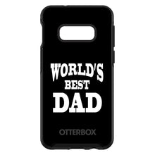 DistinctInk™ OtterBox Symmetry Series Case for Apple iPhone / Samsung Galaxy / Google Pixel - Black White Worlds Best Dad