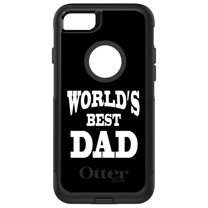 DistinctInk OtterBox Commuter Series Case for Apple iPhone or Samsung Galaxy - Black White Worlds Best Dad