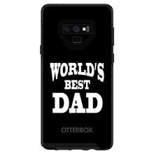 DistinctInk™ OtterBox Symmetry Series Case for Apple iPhone / Samsung Galaxy / Google Pixel - Black White Worlds Best Dad