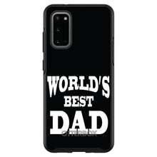 DistinctInk™ OtterBox Symmetry Series Case for Apple iPhone / Samsung Galaxy / Google Pixel - Black White Worlds Best Dad