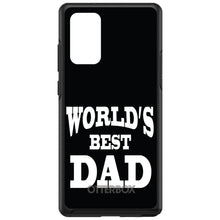 DistinctInk™ OtterBox Symmetry Series Case for Apple iPhone / Samsung Galaxy / Google Pixel - Black White Worlds Best Dad