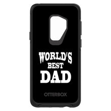 DistinctInk™ OtterBox Symmetry Series Case for Apple iPhone / Samsung Galaxy / Google Pixel - Black White Worlds Best Dad