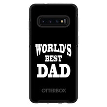 DistinctInk™ OtterBox Symmetry Series Case for Apple iPhone / Samsung Galaxy / Google Pixel - Black White Worlds Best Dad