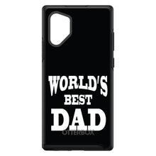 DistinctInk™ OtterBox Symmetry Series Case for Apple iPhone / Samsung Galaxy / Google Pixel - Black White Worlds Best Dad