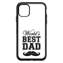 DistinctInk™ OtterBox Symmetry Series Case for Apple iPhone / Samsung Galaxy / Google Pixel - Black Worlds Best Dad Moustache
