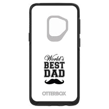 DistinctInk™ OtterBox Symmetry Series Case for Apple iPhone / Samsung Galaxy / Google Pixel - Black Worlds Best Dad Moustache
