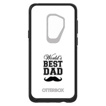 DistinctInk™ OtterBox Symmetry Series Case for Apple iPhone / Samsung Galaxy / Google Pixel - Black Worlds Best Dad Moustache