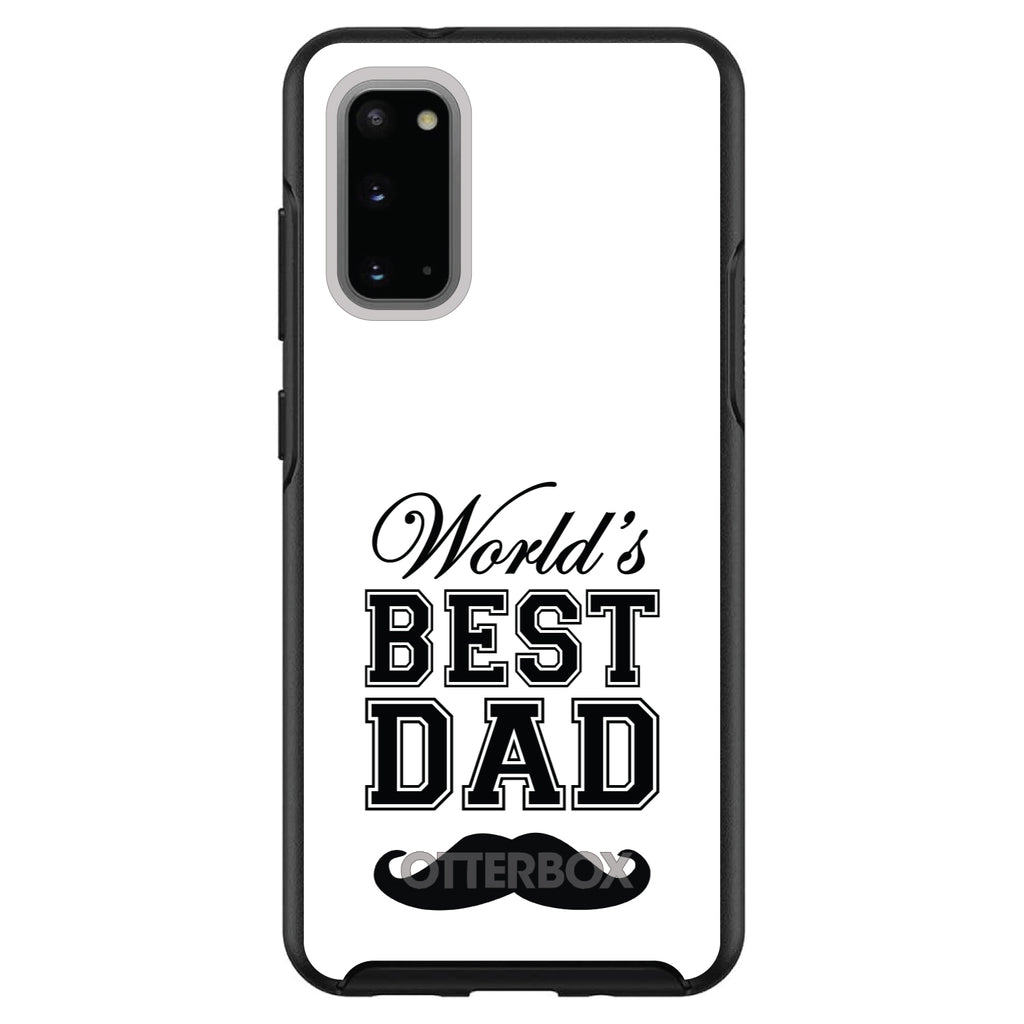 Black World's Best Dad Moustache OtterBox Symmetry Case for iPhone & Galaxy, view 5