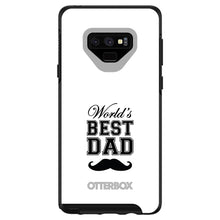 DistinctInk™ OtterBox Symmetry Series Case for Apple iPhone / Samsung Galaxy / Google Pixel - Black Worlds Best Dad Moustache
