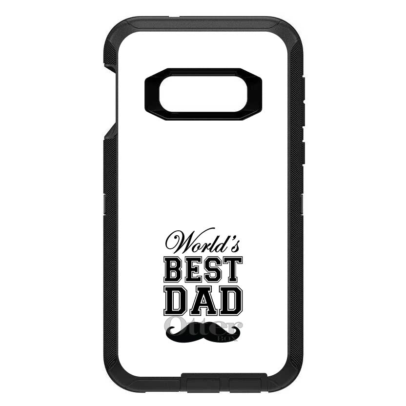 Black World's Best Dad Moustache OtterBox Defender Case for iPhone & Galaxy, view 10