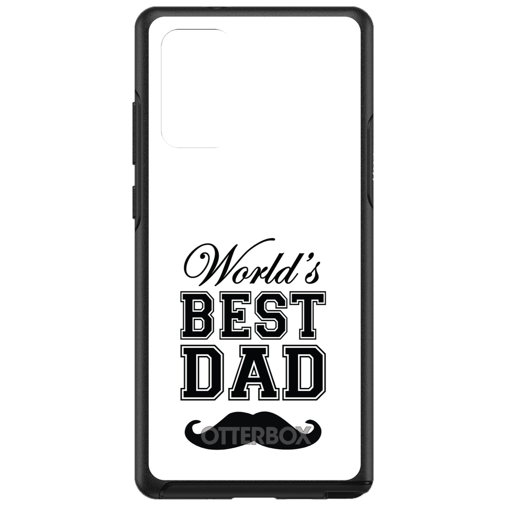 Black World's Best Dad Moustache OtterBox Symmetry Case for iPhone & Galaxy, view 10