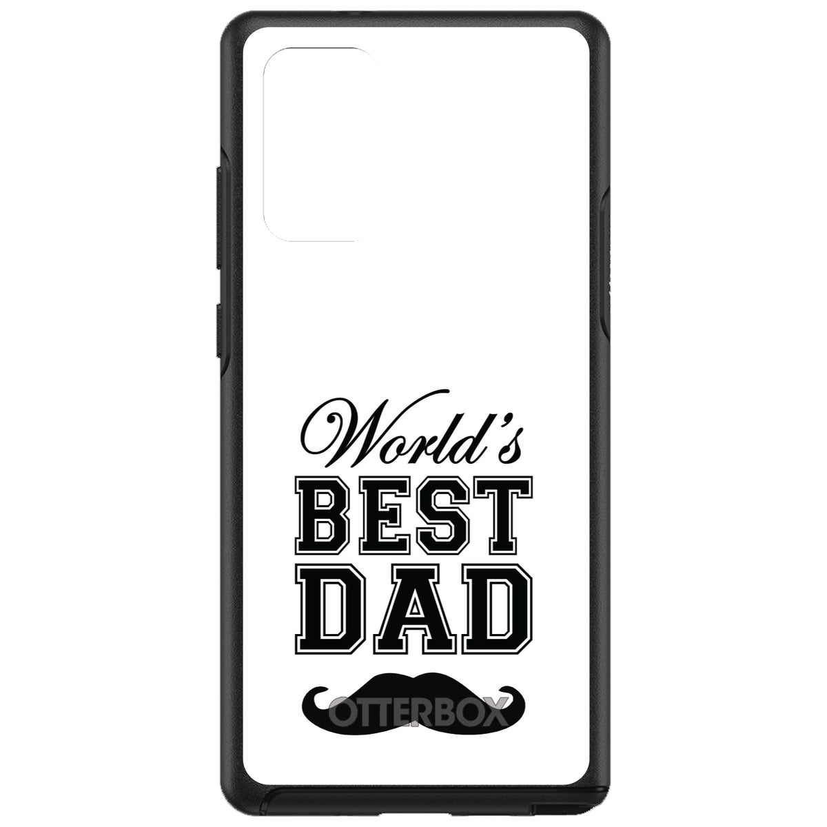Black World's Best Dad Moustache OtterBox Symmetry Case for iPhone & Galaxy, view 10