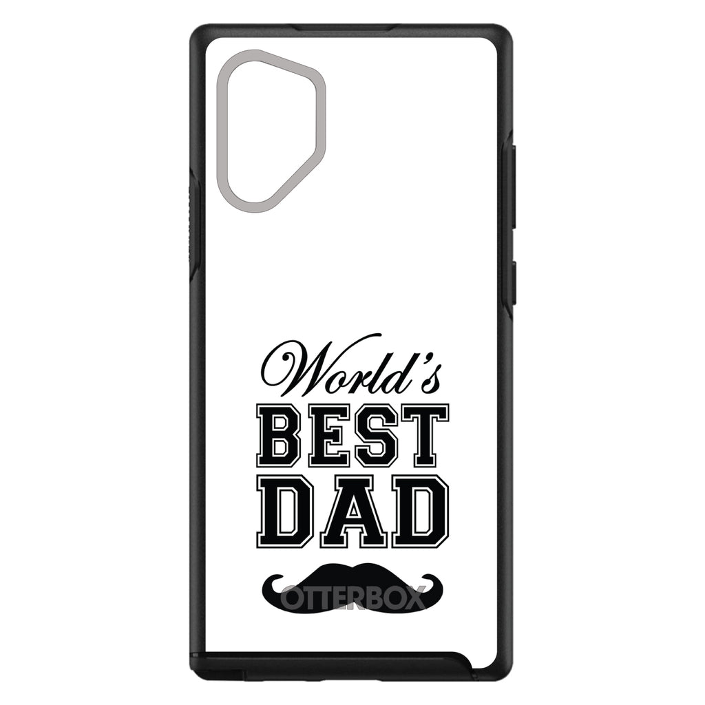 Black World's Best Dad Moustache OtterBox Symmetry Case for iPhone & Galaxy, view 11