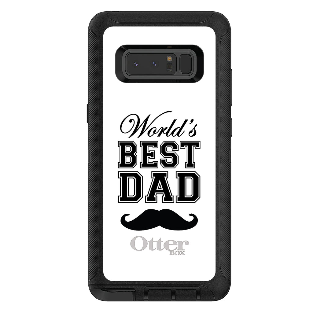 Black World's Best Dad Moustache OtterBox Defender Case for iPhone & Galaxy, view 17