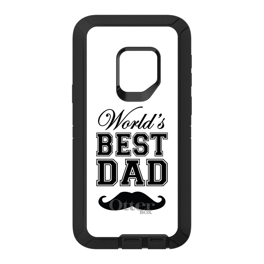 Black World's Best Dad Moustache OtterBox Defender Case for iPhone & Galaxy, view 11