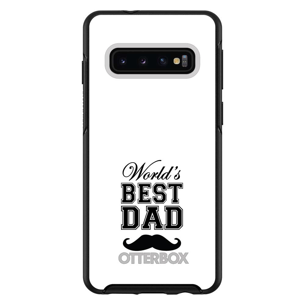 Black World's Best Dad Moustache OtterBox Symmetry Case for iPhone & Galaxy, view 6