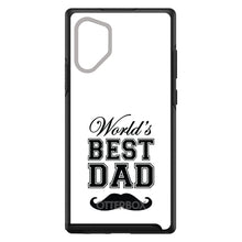 DistinctInk™ OtterBox Symmetry Series Case for Apple iPhone / Samsung Galaxy / Google Pixel - Black Worlds Best Dad Moustache