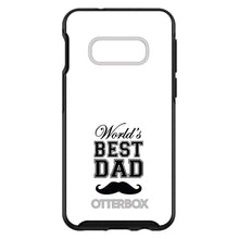 DistinctInk™ OtterBox Symmetry Series Case for Apple iPhone / Samsung Galaxy / Google Pixel - Black Worlds Best Dad Moustache