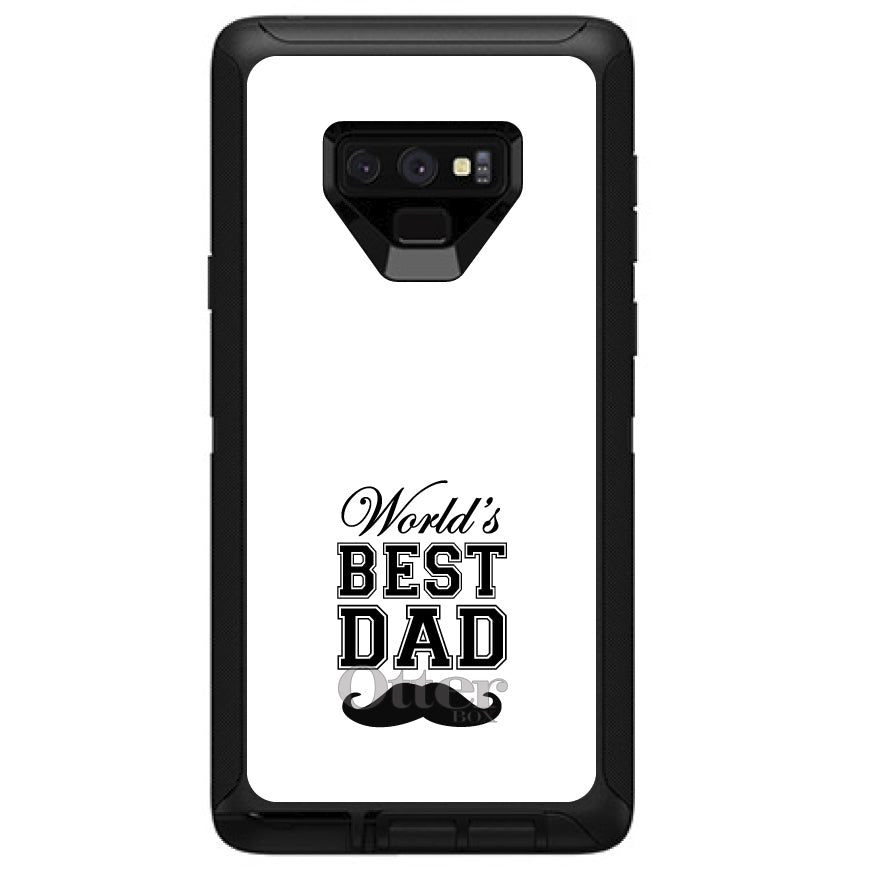 Black World's Best Dad Moustache OtterBox Defender Case for iPhone & Galaxy, view 16