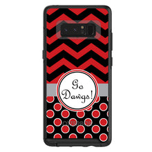 DistinctInk™ OtterBox Symmetry Series Case for Apple iPhone / Samsung Galaxy / Google Pixel - Red Black Go Dawgs