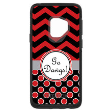 DistinctInk™ OtterBox Symmetry Series Case for Apple iPhone / Samsung Galaxy / Google Pixel - Red Black Go Dawgs
