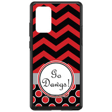 DistinctInk™ OtterBox Symmetry Series Case for Apple iPhone / Samsung Galaxy / Google Pixel - Red Black Go Dawgs