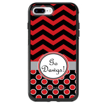 DistinctInk™ OtterBox Symmetry Series Case for Apple iPhone / Samsung Galaxy / Google Pixel - Red Black Go Dawgs