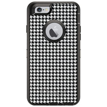 DistinctInk™ OtterBox Defender Series Case for Apple iPhone / Samsung Galaxy / Google Pixel - Black White Houndstooth Pattern