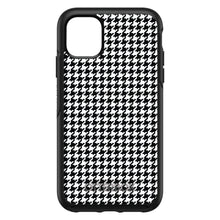 DistinctInk™ OtterBox Symmetry Series Case for Apple iPhone / Samsung Galaxy / Google Pixel - Black White Houndstooth Pattern
