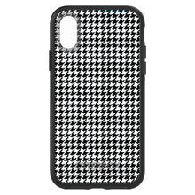 DistinctInk™ OtterBox Symmetry Series Case for Apple iPhone / Samsung Galaxy / Google Pixel - Black White Houndstooth Pattern