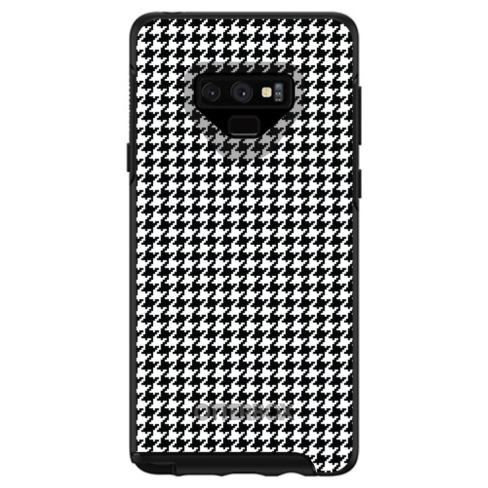 Black White Houndstooth Pattern OtterBox Symmetry Case for iPhone & Galaxy, view 13