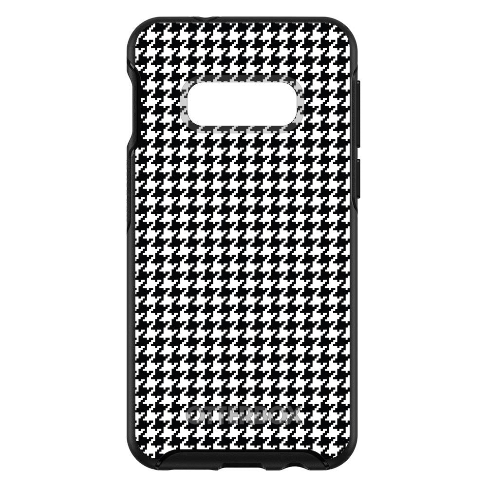 Black White Houndstooth Pattern OtterBox Symmetry Case for iPhone & Galaxy, view 7