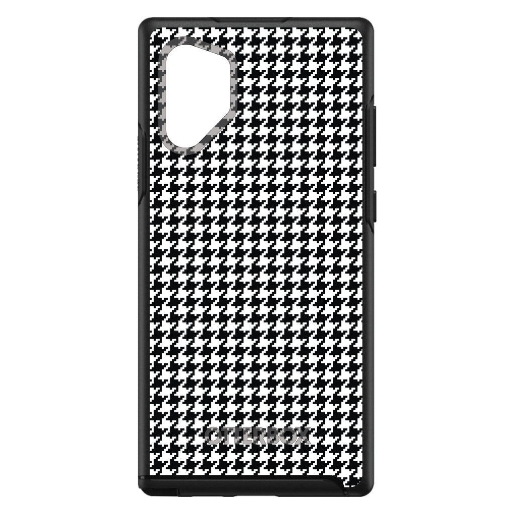 Black White Houndstooth Pattern OtterBox Symmetry Case for iPhone & Galaxy, view 12