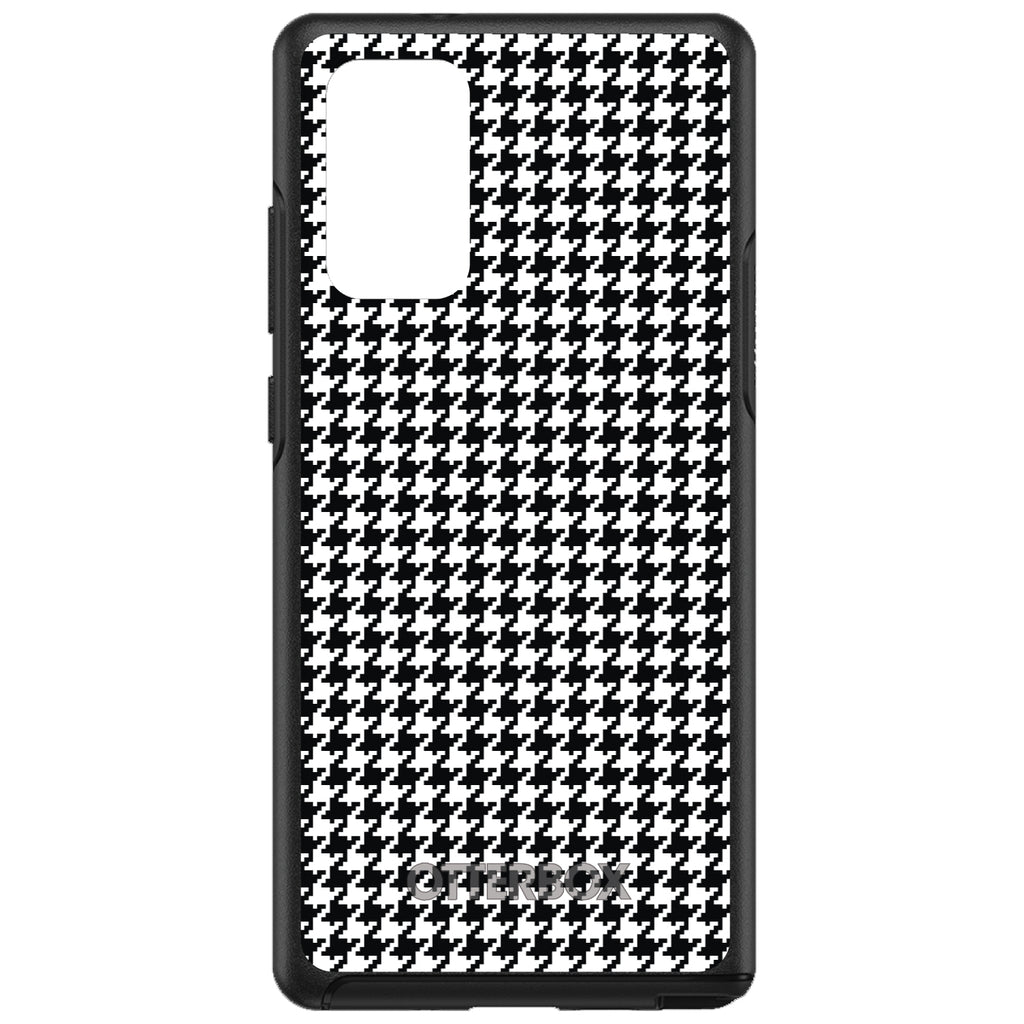 Black White Houndstooth Pattern OtterBox Symmetry Case for iPhone & Galaxy, view 10
