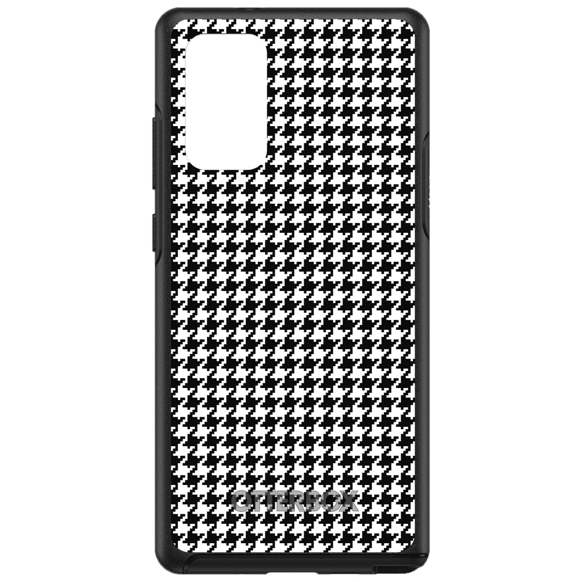 Black White Houndstooth Pattern OtterBox Symmetry Case for iPhone & Galaxy, view 10