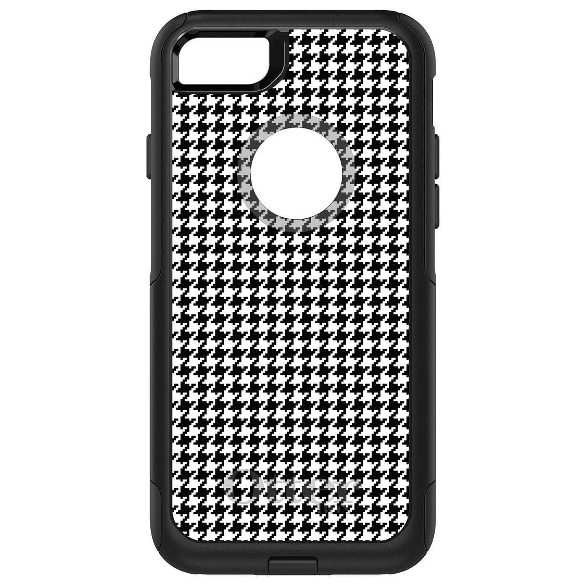 Black White Houndstooth Pattern OtterBox Commuter Case for iPhone & Galaxy