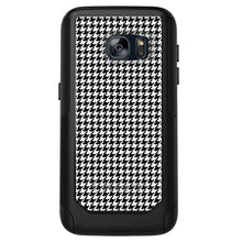 DistinctInk™ OtterBox Commuter Series Case for Apple iPhone or Samsung Galaxy - Black White Houndstooth Pattern