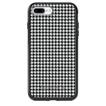 DistinctInk™ OtterBox Symmetry Series Case for Apple iPhone / Samsung Galaxy / Google Pixel - Black White Houndstooth Pattern
