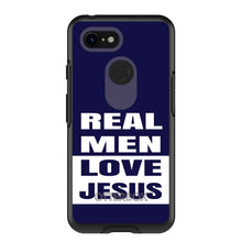 DistinctInk™ OtterBox Symmetry Series Case for Apple iPhone / Samsung Galaxy / Google Pixel - Navy Real Men Love Jesus