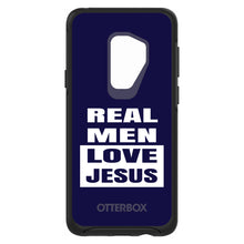 DistinctInk™ OtterBox Symmetry Series Case for Apple iPhone / Samsung Galaxy / Google Pixel - Navy Real Men Love Jesus