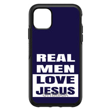 DistinctInk™ OtterBox Symmetry Series Case for Apple iPhone / Samsung Galaxy / Google Pixel - Navy Real Men Love Jesus