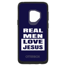 DistinctInk™ OtterBox Symmetry Series Case for Apple iPhone / Samsung Galaxy / Google Pixel - Navy Real Men Love Jesus