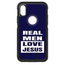 DistinctInk™ OtterBox Commuter Series Case for Apple iPhone or Samsung Galaxy - Navy Real Men Love Jesus