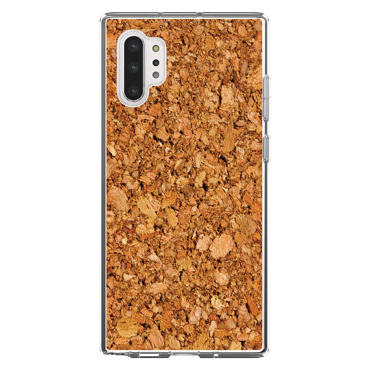 Dark Cork Board Image Print Clear Shockproof iPhone Case, view 10